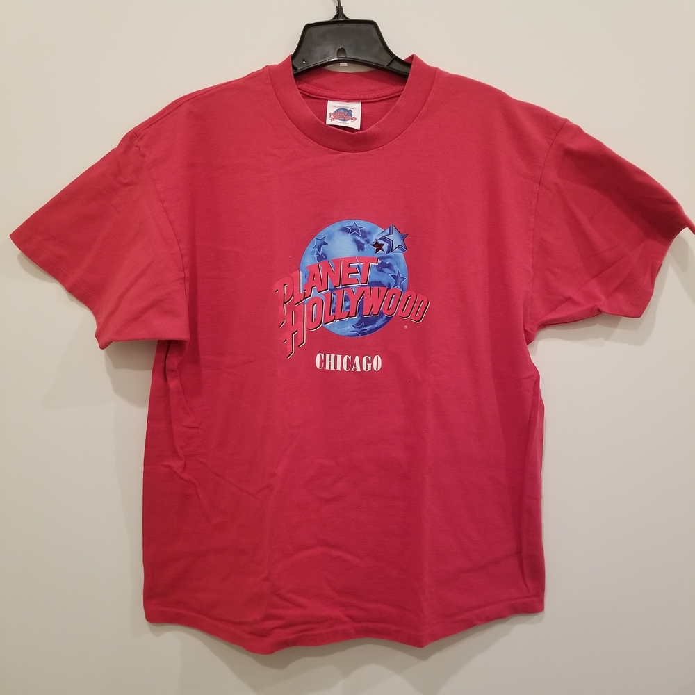 Planet Hollywood Chicago MADE IN U.S.A. Red X-Large Mens T-Shirt